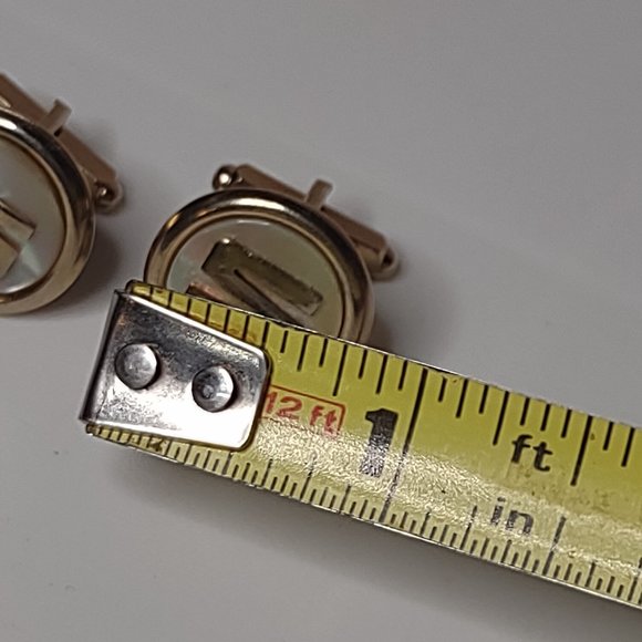 Very Awesome Vintage Letter S Cufflinks - Picture 6 of 8